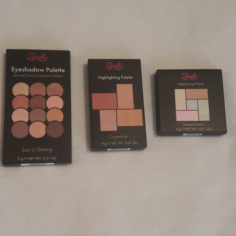 Sleek Eye Shadow & Highlighting Palletes (3)